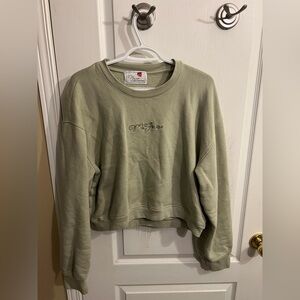 Green Embroidered Sweatshirt Mia Maples m.fraise